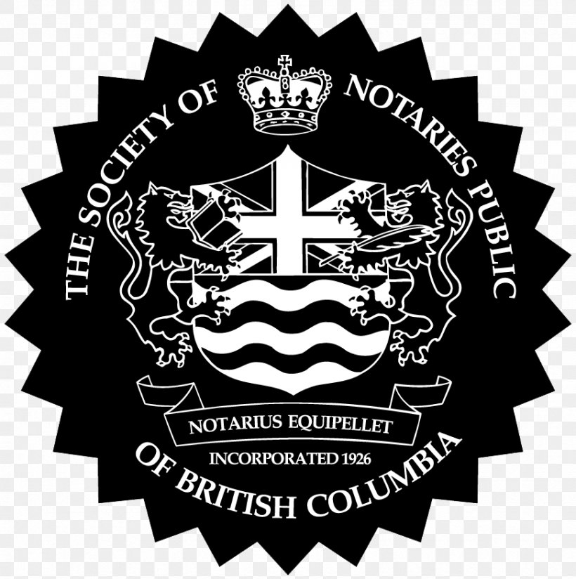 Joanne L Johnson Nelson Richmond Notary Public, PNG, 872x877px, Nelson, Badge, Black And White, Brand, British Columbia Download Free