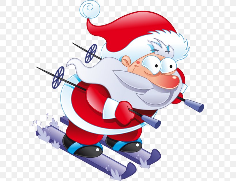 Santa Claus Alpine Skiing Christmas Downhill Slalom, PNG, 600x630px, Santa Claus, Alpine Skiing, Art, Cartoon, Christmas Download Free