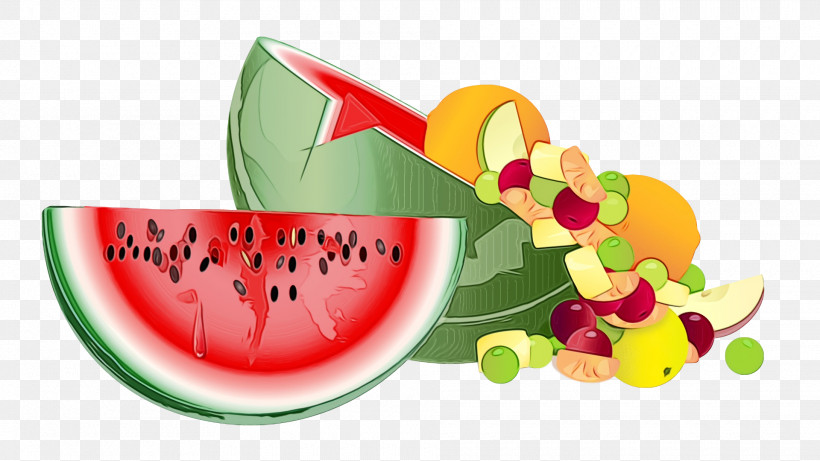 Watermelon, PNG, 1920x1080px, Watercolor, Fruit, Fruit Salad, Grape, Melon Download Free