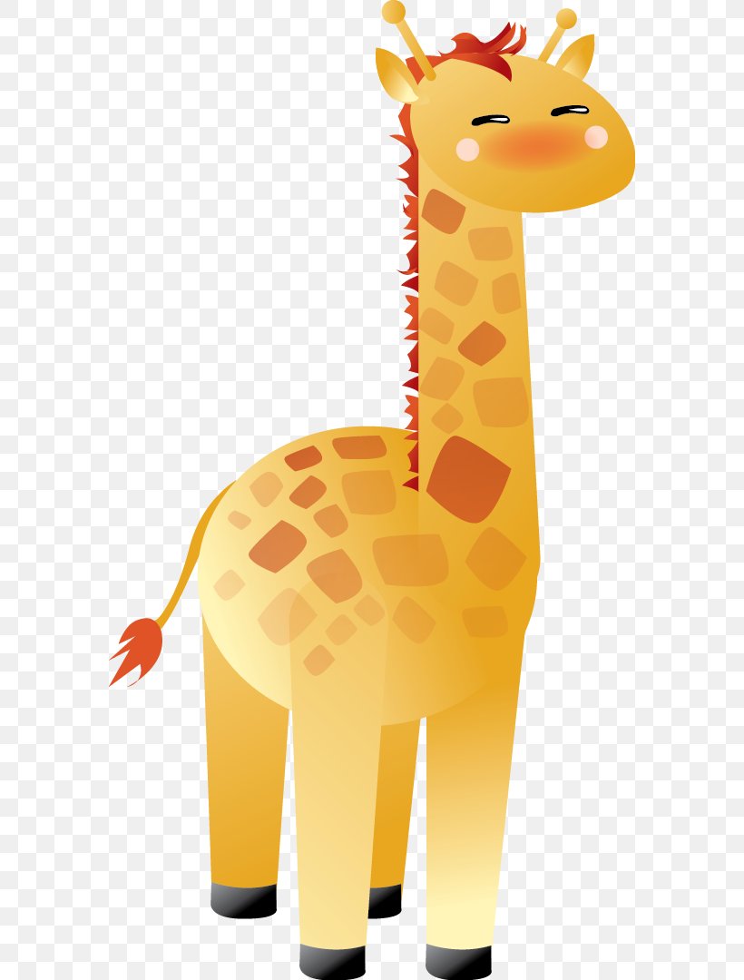 Download Clip Art, PNG, 580x1080px, Cartoon, Animal, Animal Figure, Giraffe, Giraffidae Download Free