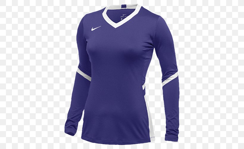 Long-sleeved T-shirt Nike Long-sleeved T-shirt Jersey, PNG, 500x500px, Tshirt, Active Shirt, Blue, Clothing, Cobalt Blue Download Free