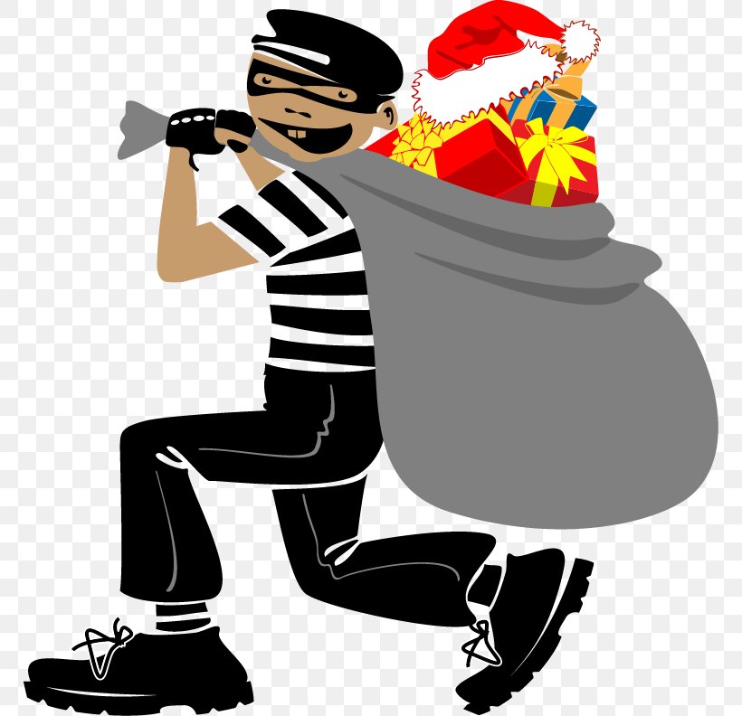 Santa Claus Christmas Gift Christmas Gift, PNG, 768x792px, Santa Claus, Art, Bank Robbery, Burglary, Christmas Download Free