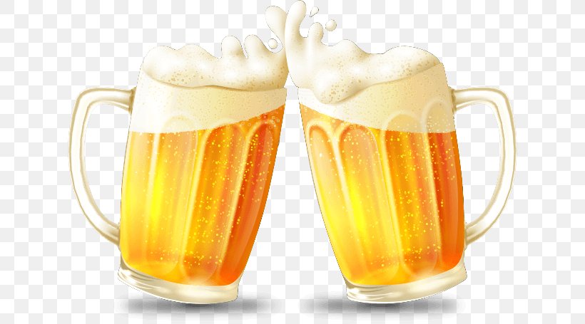 Beer Cup Euclidean Vector Drink, PNG, 630x455px, Beer, Alcoholic Drink, Beer Glass, Beer Glasses, Beer Stein Download Free