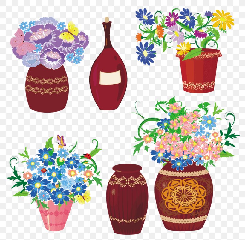 Floral Design Illustration Vase Flower Bouquet, PNG, 804x804px, Floral Design, Baking Cup, Cartoon, Cut Flowers, Designer Download Free