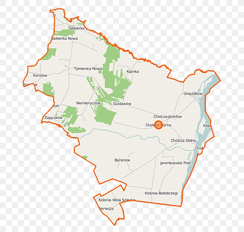 Chotcza Dolna Białobrzegi, Lipsko County Chotcza Górna Baranów, Lipsko County, PNG, 720x780px, Map, Area, Diagram, Ecoregion, Land Lot Download Free