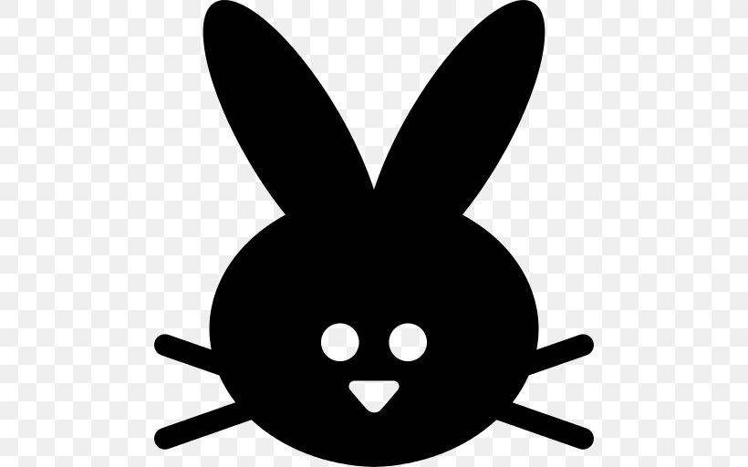 Easter Chick Stencil Bunny Ears, PNG, 512x512px, Rabbit, Blackandwhite, Cartoon, Coloring Book, Head Download Free
