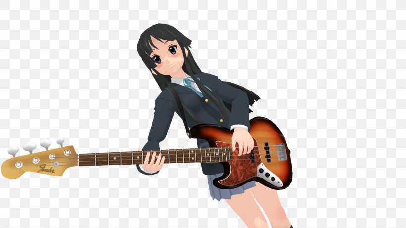Acoustic Guitar Bass Guitar Mio Akiyama Electric Guitar, PNG, 1280x720px, Watercolor, Cartoon, Flower, Frame, Heart Download Free