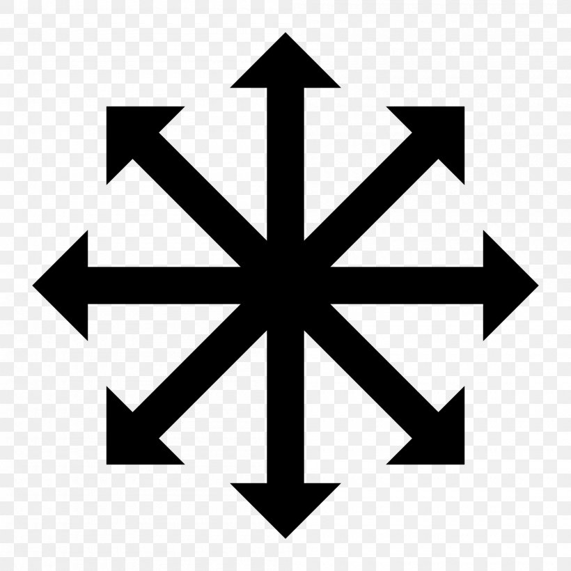 Symbol Of Chaos Warhammer 40,000 Chaos Magic Law And Chaos, PNG, 2000x2000px, Symbol Of Chaos, Alpha And Omega, Area, Black, Black And White Download Free