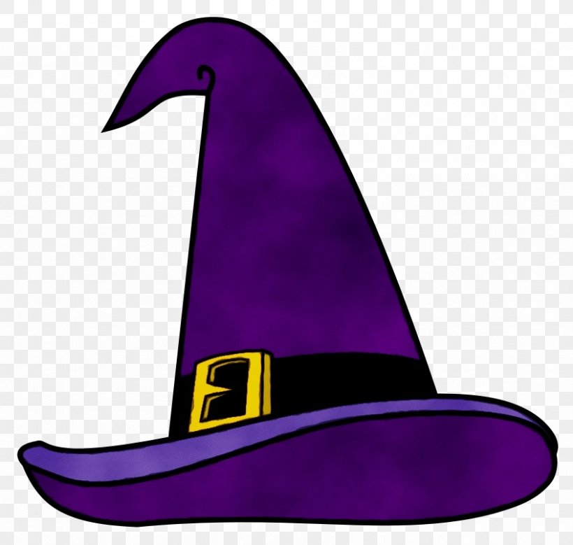 Witch Hat Clothing Hat Purple Costume Hat, PNG, 846x804px, Watercolor, Cap, Clothing, Costume Accessory, Costume Hat Download Free