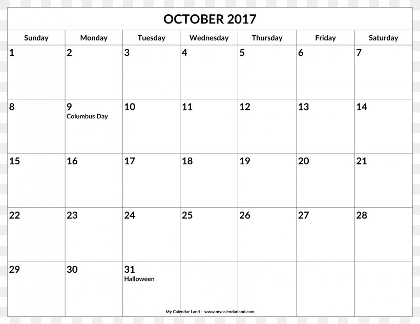 Online Calendar 0 Month Template, PNG, 3300x2550px, 2016, 2017, 2018, Calendar, Area Download Free