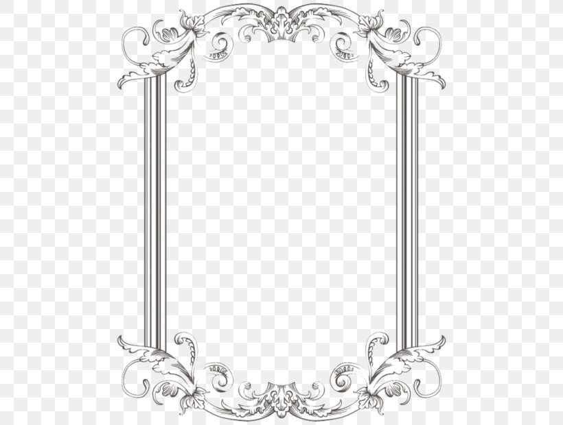 Borders And Frames Clip Art, PNG, 480x620px, Borders And Frames, Area, Black And White, Body Jewelry, Border Download Free