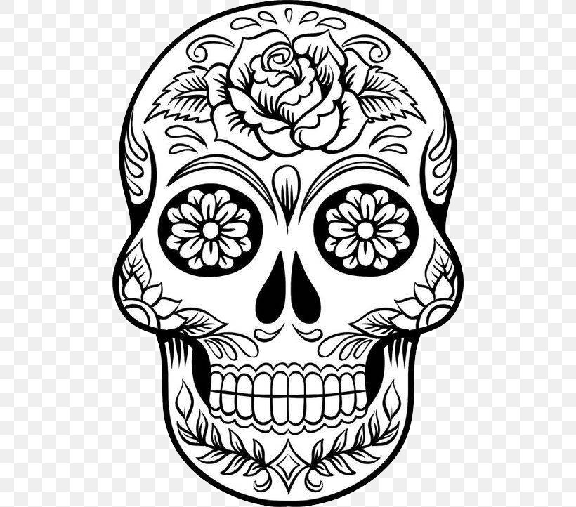 Calavera Drawing Skull Art, PNG, 500x722px, Calavera, Art, Artwork, Black And White, Bone Download Free