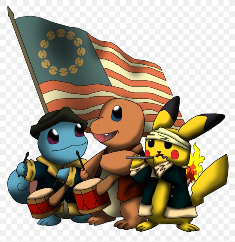 Pokémon GO Pikachu Independence Day 4 July, PNG, 882x906px, 4 July, Pokemon Go, Cartoon, Digital Art, Drawing Download Free