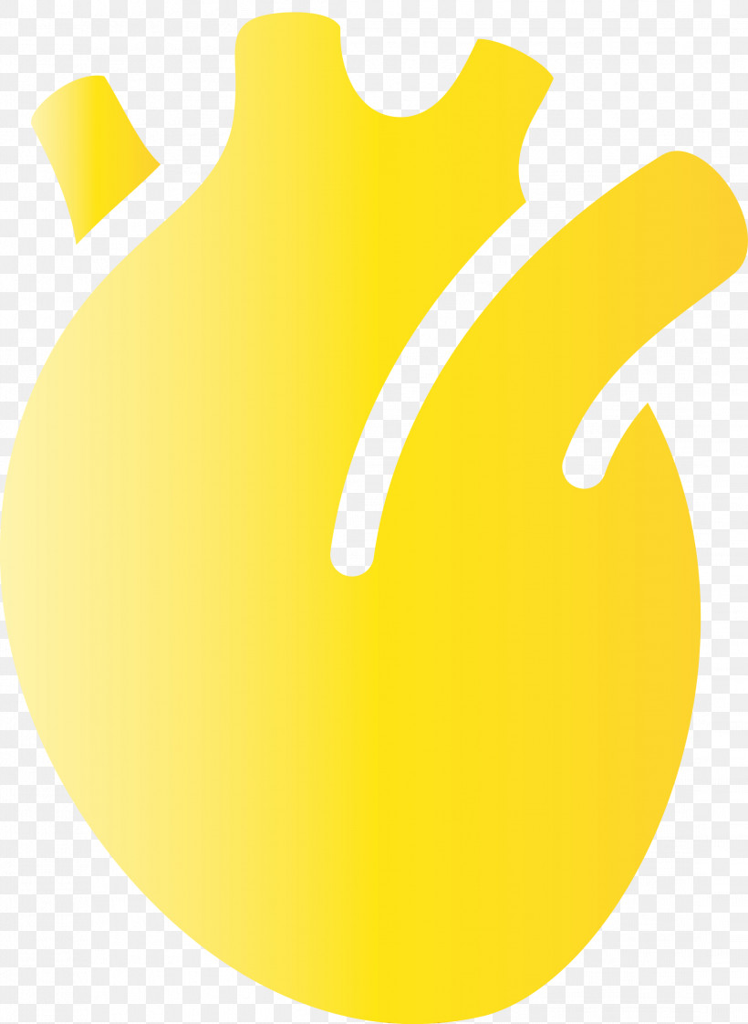 Yellow Logo Symbol, PNG, 2192x3000px, Heart Organ, Logo, Paint, Symbol, Watercolor Download Free