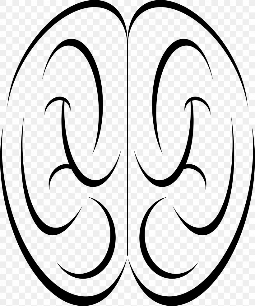 Human Brain Clip Art, PNG, 2002x2400px, Brain, Abstract, Area, Black, Black And White Download Free