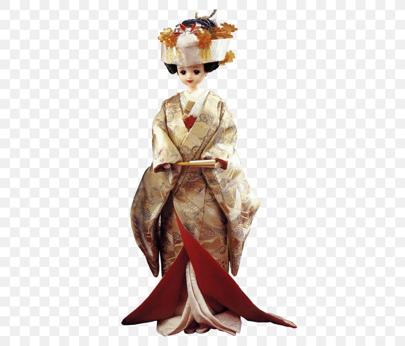 Japan Kimono Wedding Dress Formal Wear Doll, PNG, 415x700px, Watercolor, Cartoon, Flower, Frame, Heart Download Free