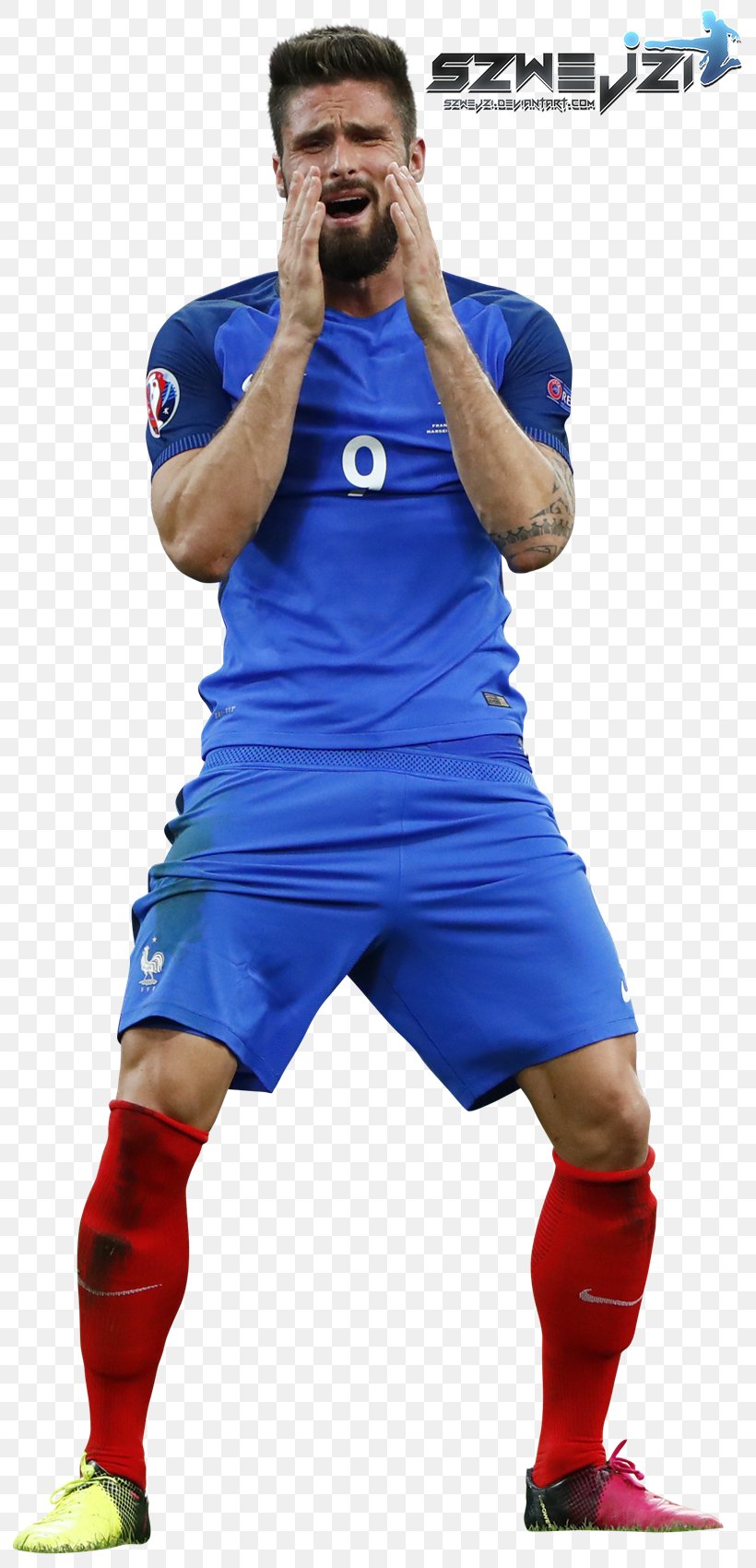 Olivier Giroud France National Football Team Football Player Team Sport, PNG, 819x1700px, Olivier Giroud, Art, Ball, Blue, Carlo Costly Download Free