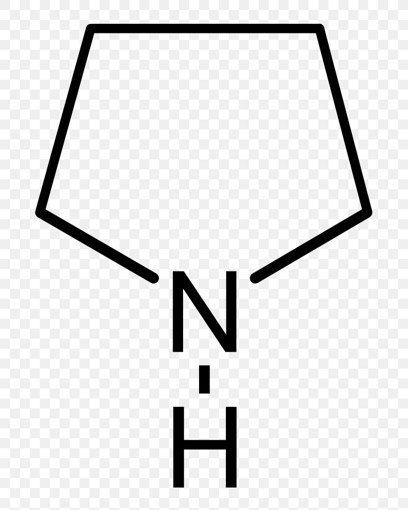 Pyrrolidine Proline Chemical Compound Imidazole Amine, PNG, 753x1024px, Pyrrolidine, Amine, Area, Black, Black And White Download Free