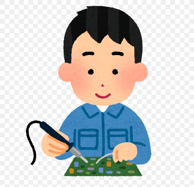 Soldering Irons & Stations 霧島市役所 霧島市施設管理公社 Printed Circuit Boards, PNG, 700x790px, Solder, Art, Boy, Cartoon, Cheek Download Free