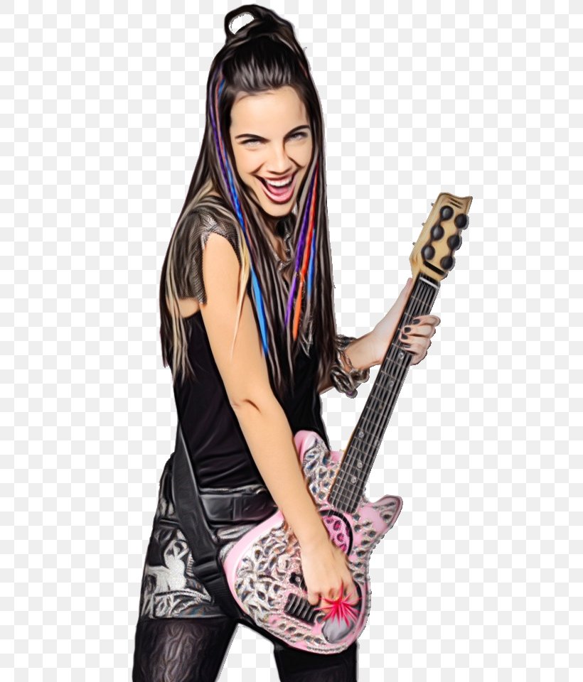 Cartoon Nature Background, PNG, 631x960px, Grachi, Bass Guitar, Bassist, Black Hair, Electric Guitar Download Free