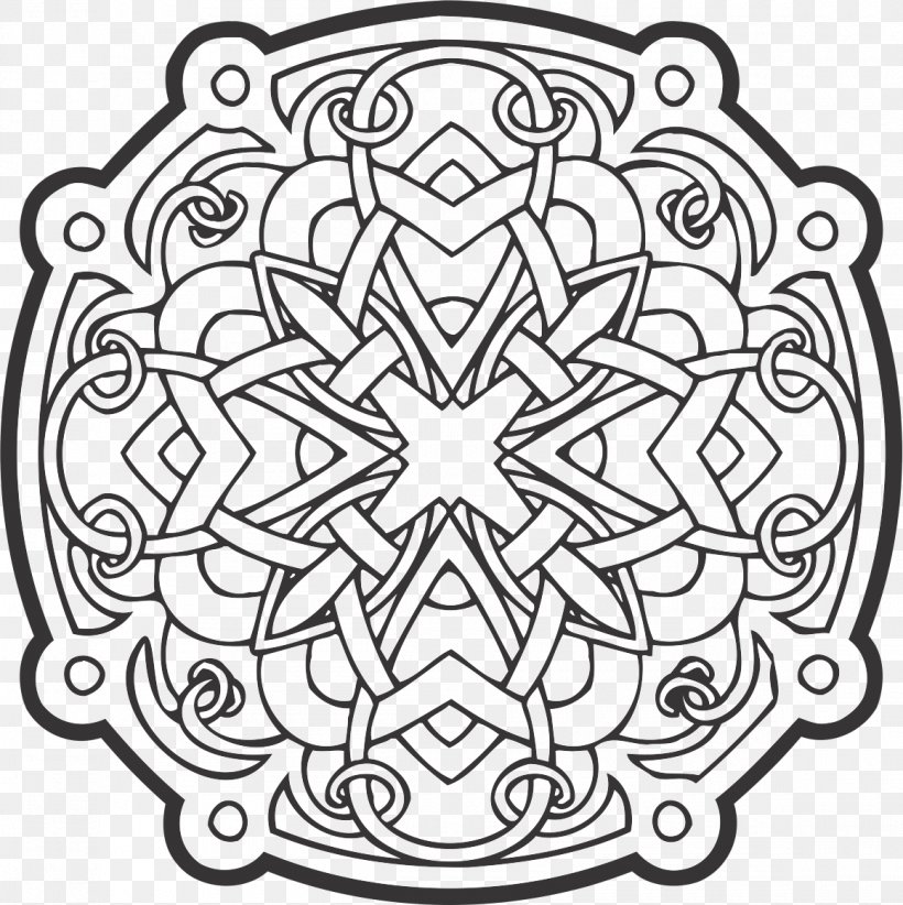 Celtic Knot Ornament, PNG, 1160x1163px, Celtic Knot, Area, Art, Black And White, Celts Download Free