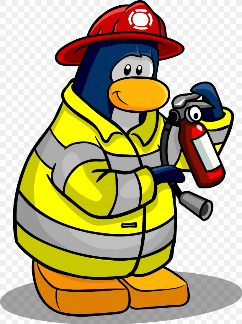 Club Penguin Firefighter's Helmet Fire Engine Clip Art, PNG, 863x1153px, Club Penguin, Artwork, Beak, Bird, Copyright Download Free