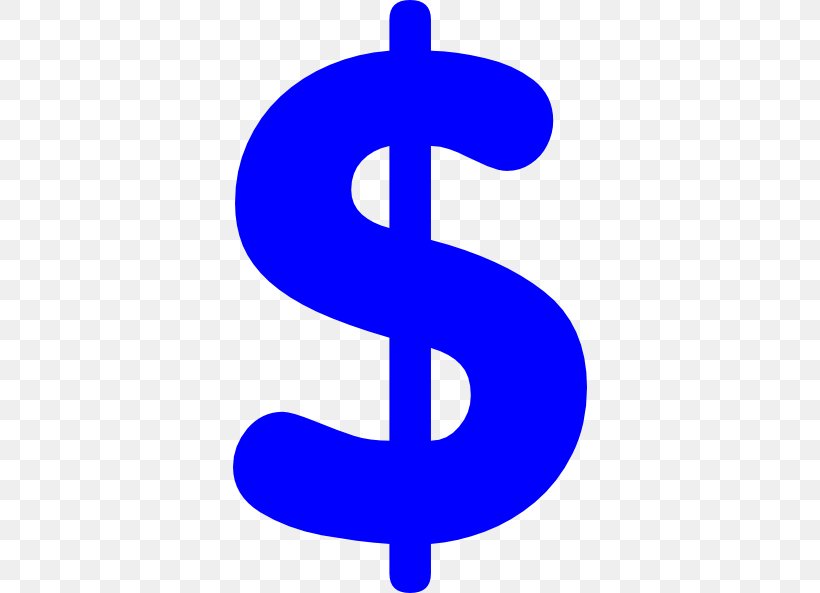 Dollar Sign Clip Art, PNG, 354x593px, Dollar Sign, Area, Blue, Currency Symbol, Dollar Download Free