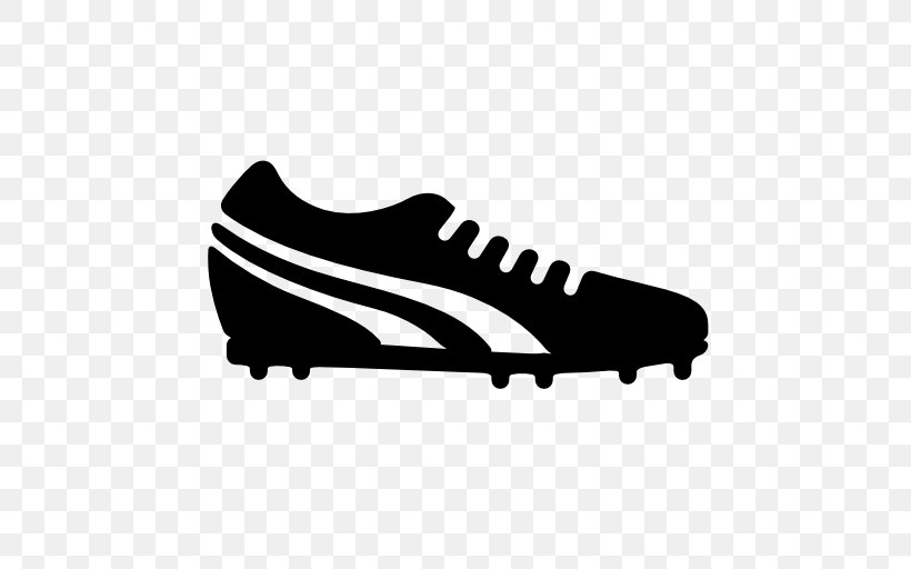 Football Boot Cleat Shoe Sneakers, PNG, 512x512px, Football Boot, Black, Black And White, Boot, Cleat Download Free