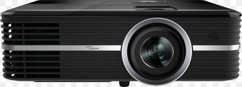 Optoma UHD51A DLP 4K UHD Projector Optoma Projector Optoma Corporation Home Theater Systems, PNG, 2972x1076px, 4k Resolution, Projector, Digital Light Processing, Highdefinition Television, Home Theater Systems Download Free