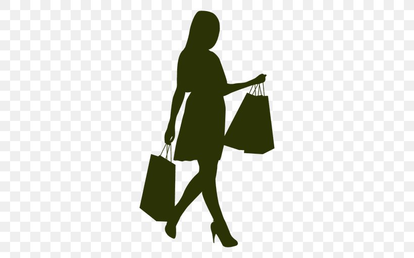 Shopping Bags & Trolleys Silhouette Tote Bag, PNG, 512x512px, Shopping, Bag, Brand, Green, Human Behavior Download Free