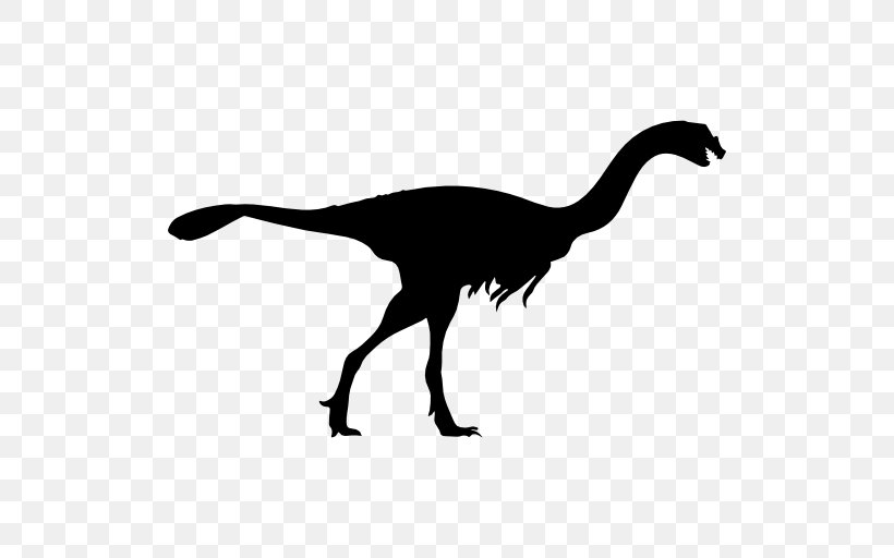 Velociraptor Gigantoraptor Citipati Tyrannosaurus Pterodactyls, PNG, 512x512px, Velociraptor, Beak, Bird, Black And White, Citipati Download Free