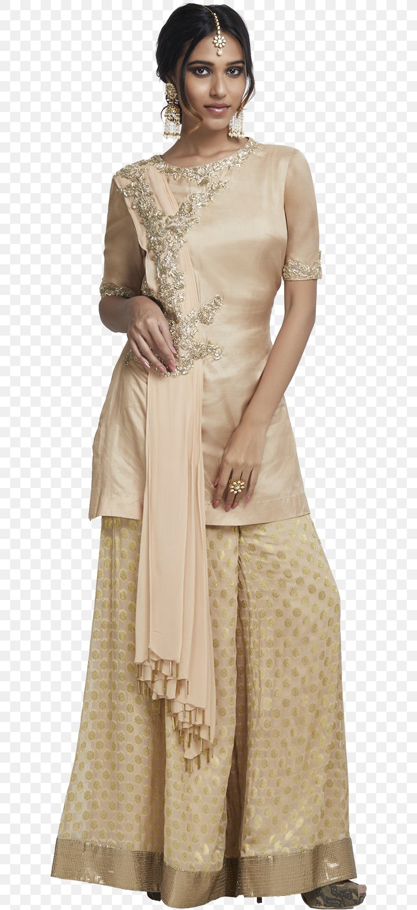 Dress Clothing, PNG, 624x1790px, Dress, Beige, Brown, Clothing, Embroidery Download Free