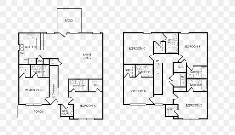 Floor Plan Paper Line Pattern, PNG, 2550x1469px, Floor Plan, Area, Black And White, Diagram, Drawing Download Free