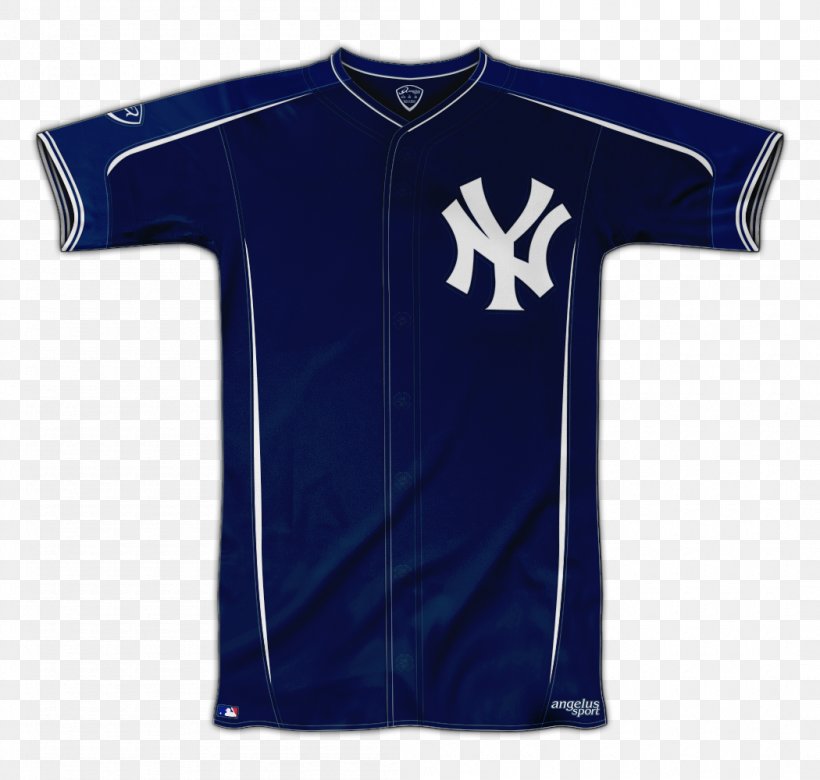 Sports Fan Jersey T-shirt New York Yankees Baseball Uniform MLB, PNG, 1050x1000px, Sports Fan Jersey, Active Shirt, Baseball, Baseball Uniform, Blue Download Free