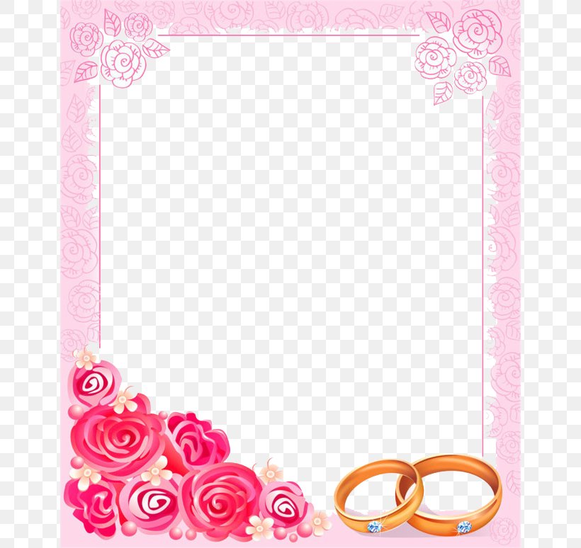 Wedding Invitation Picture Frame Clip Art, PNG, 650x774px