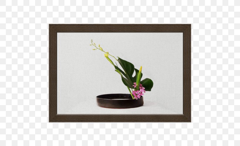Floral Design Picture Frames Rectangle, PNG, 500x500px, Floral Design, Flora, Flower, Flowerpot, Ikebana Download Free