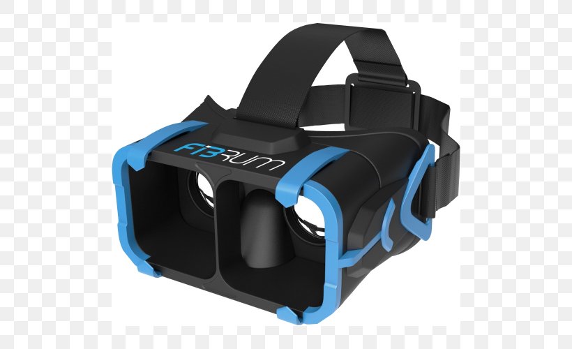 Virtual Reality Headset Fibrum Immersion, PNG, 500x500px, Virtual Reality Headset, App Store, Blue, Electric Blue, Fibrum Download Free