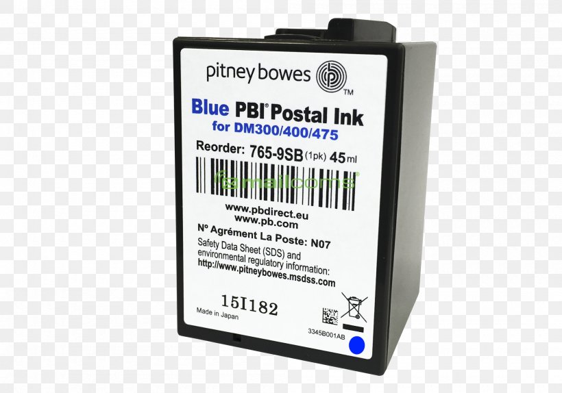 Pitney Bowes Franking Machines Ink Cartridge Mail, PNG, 2000x1400px, Pitney Bowes, Battery, Blue, Business, Compatible Ink Download Free