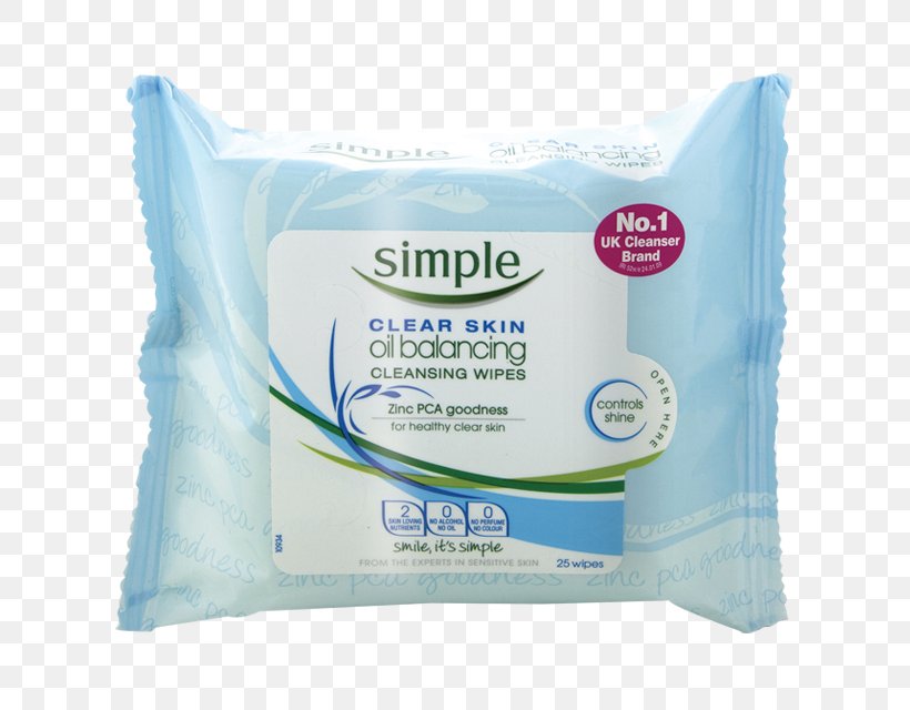 Cleanser Wet Wipe Simple Cleansing Facial Wipes Paper, PNG, 640x640px, Cleanser, Cosmetics, Face, Facial, Facial Tissues Download Free