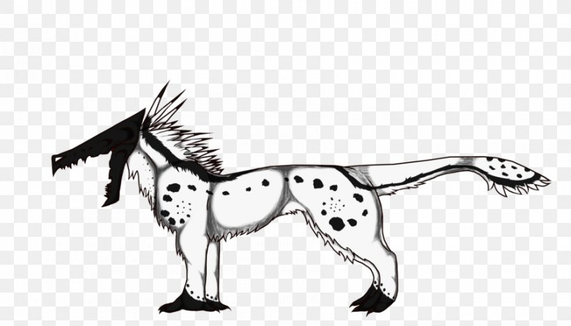 Dog Cat Mustang Line Art Sketch, PNG, 900x514px, Dog, Animal, Animal Figure, Artwork, Black And White Download Free