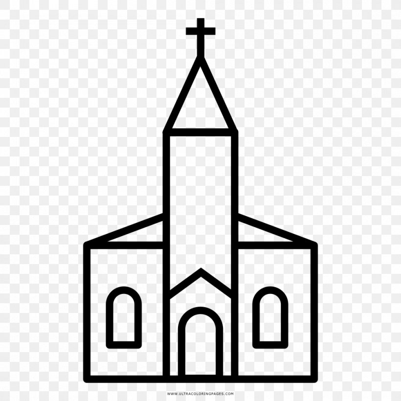 Church Drawing Child Parish, PNG, 1000x1000px, Church, Area, Artwork, Black And White, Building Download Free