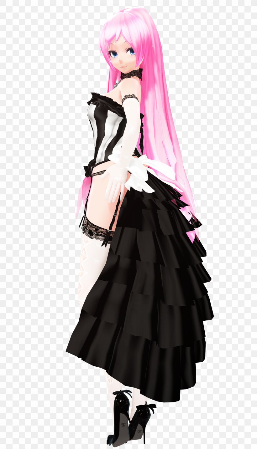 MikuMikuDance Costume Hatsune Miku Clothing Dress, PNG, 2000x3500px, Watercolor, Cartoon, Flower, Frame, Heart Download Free