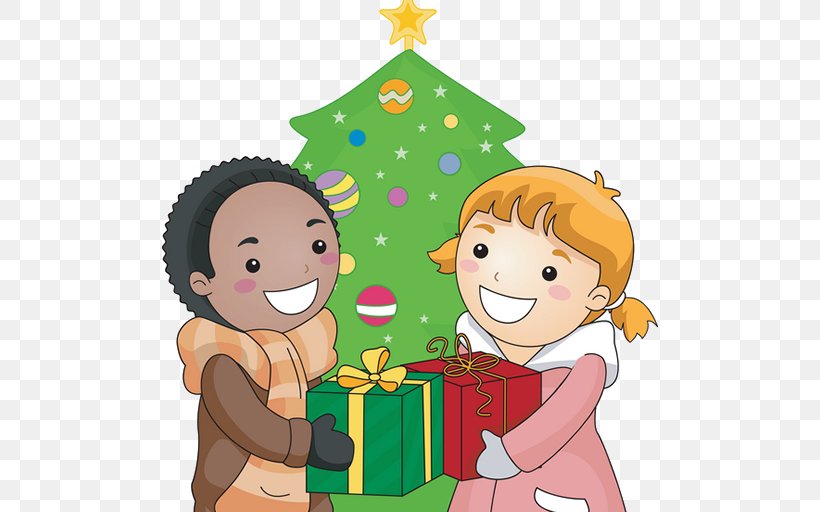 Christmas Gift Clip Art, PNG, 512x512px, Christmas Gift, Art, Boy, Cartoon, Child Download Free
