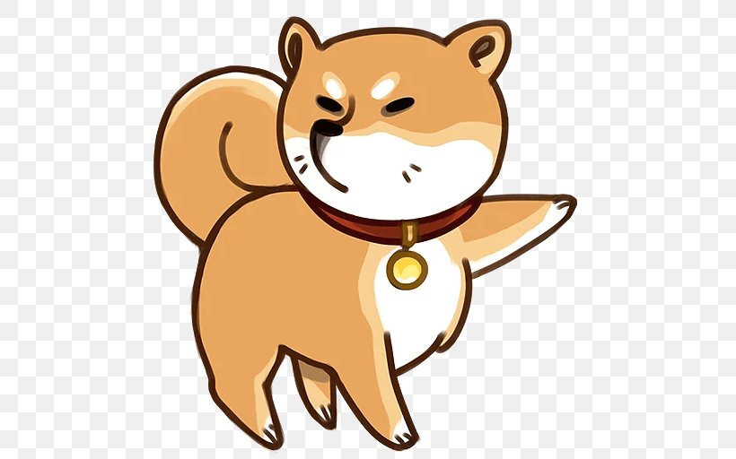 Sticker Whiskers Shiba Inu Clip Art Telegram, PNG, 512x512px, Sticker, Artwork, Bear, Carnivoran, Cat Download Free