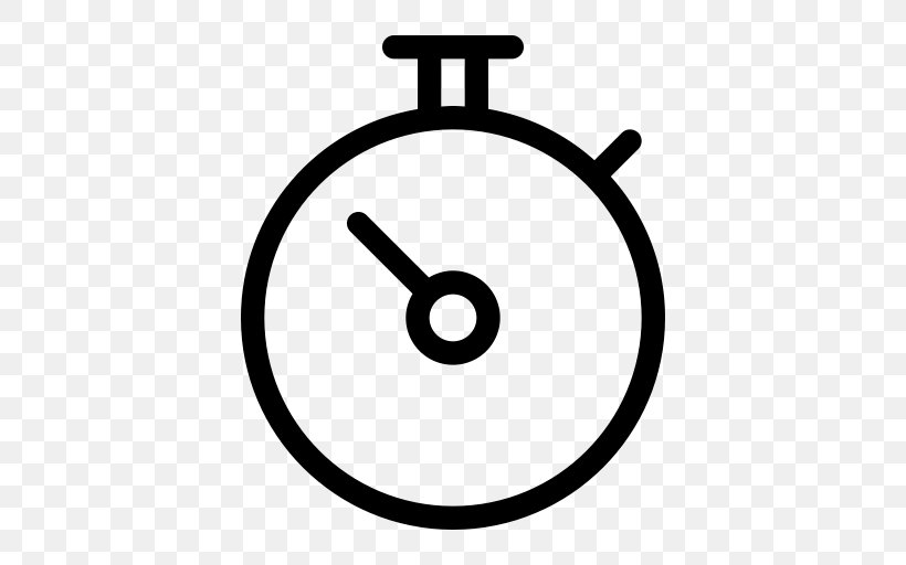 Stopwatch Timer Clock, PNG, 512x512px, Stopwatch, Area, Black And White, Chronometer Watch, Clock Download Free