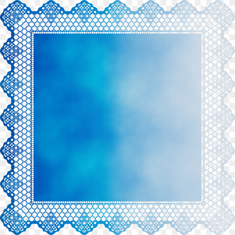 Aqua Blue Turquoise Teal Pattern, PNG, 3000x3000px, Square Lace, Aqua, Azure, Blue, Paint Download Free