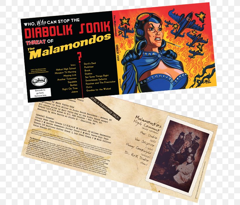 Diabolik Sonik The Malamondos Compact Disc Poster, PNG, 700x700px, Compact Disc, Advertising, Aesthetics, Atom, Camp Download Free