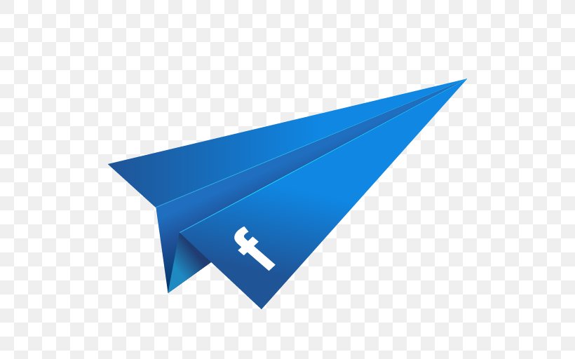 Airplane Facebook Origami Paper, PNG, 512x512px, Airplane, Blog, Blue, Digital Marketing, Electric Blue Download Free