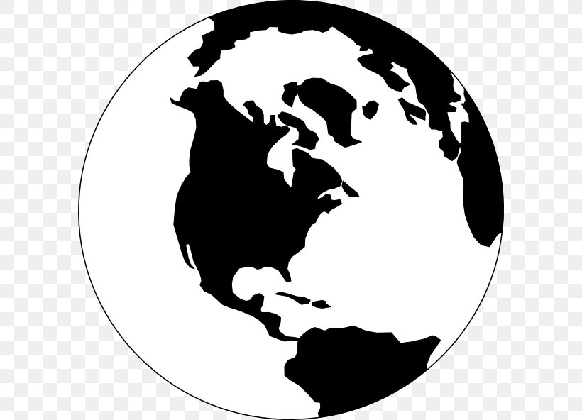 Globe World Map Clip Art, PNG, 600x592px, Globe, Black, Black And White, Drawing, Early World Maps Download Free