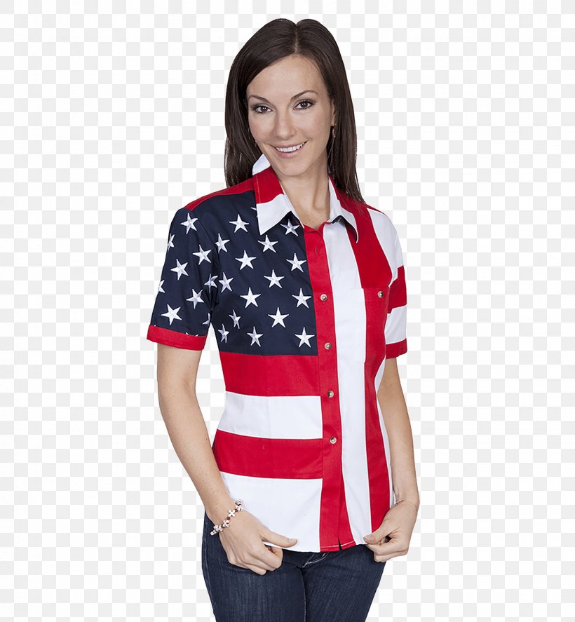 T-shirt United States Of America Flag Of The United States Blouse, PNG, 1848x2000px, Tshirt, Blouse, Button, Clothing, Collar Download Free